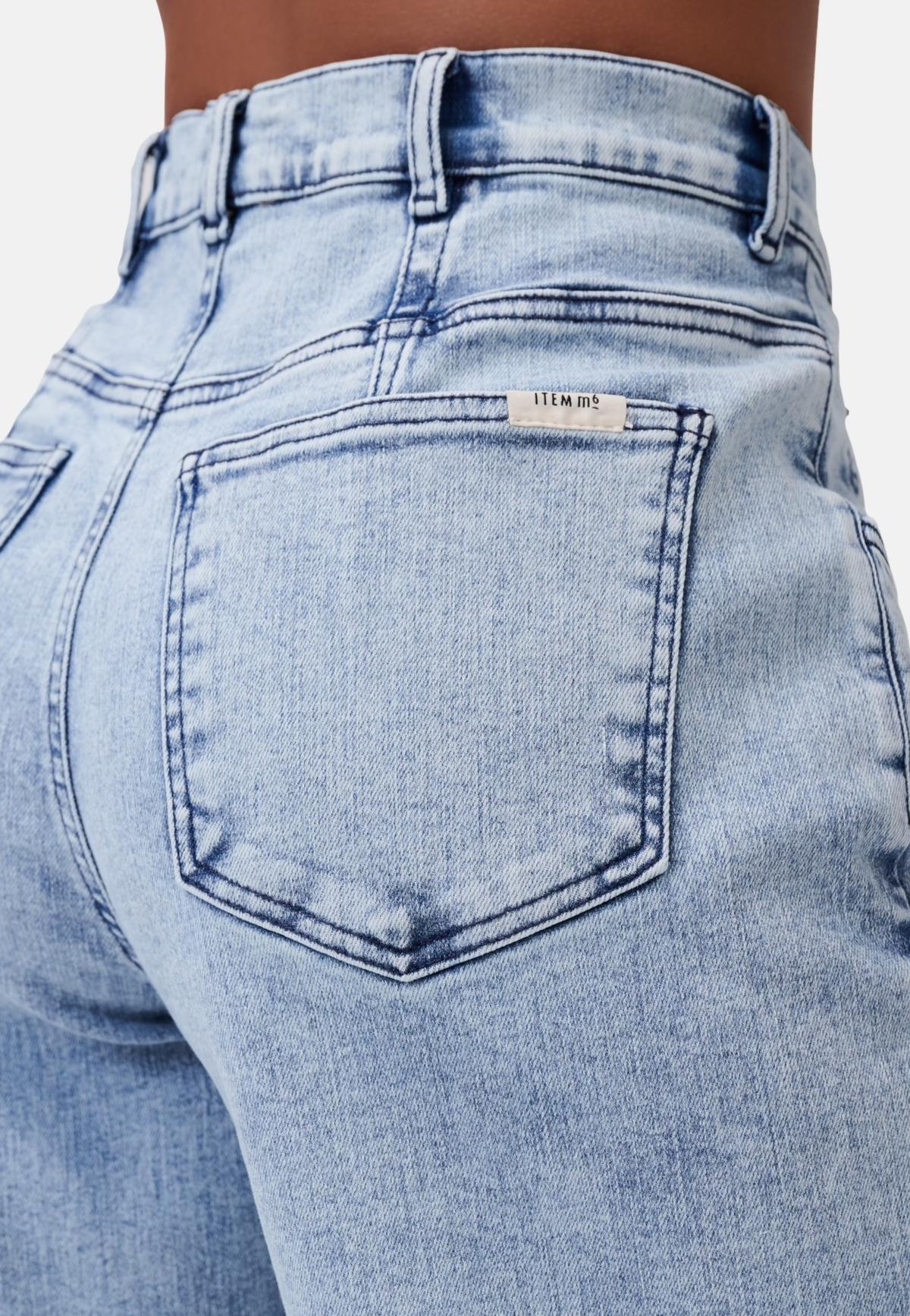 Relaxed Denim High Rise Pants