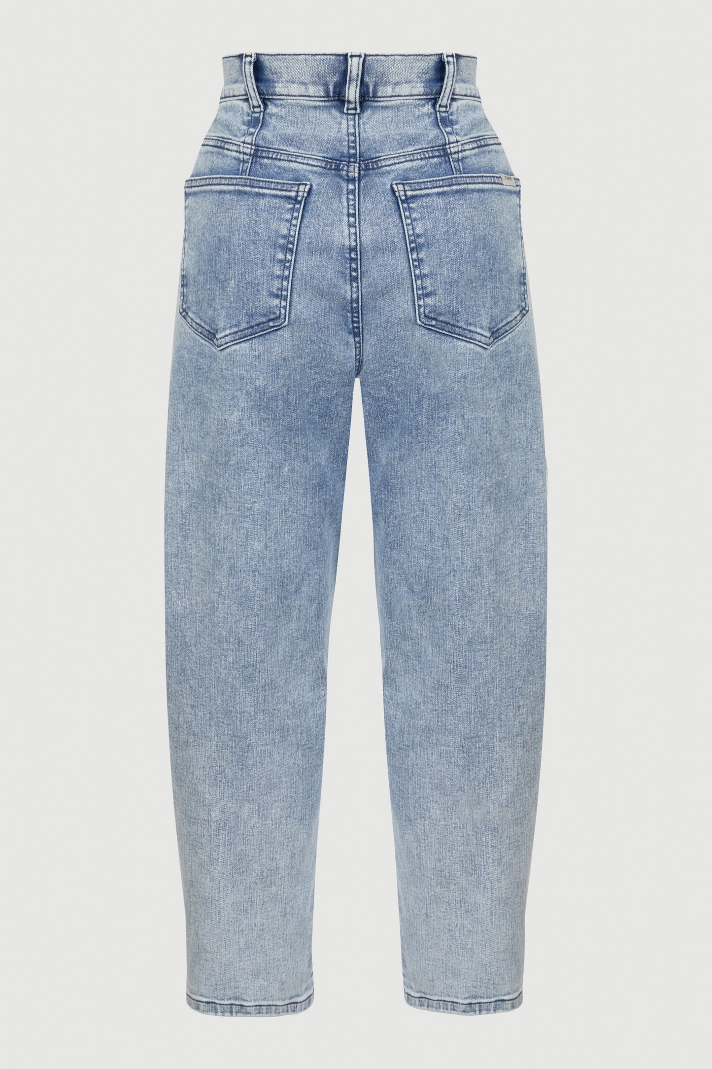 Relaxed Denim High Rise Pants