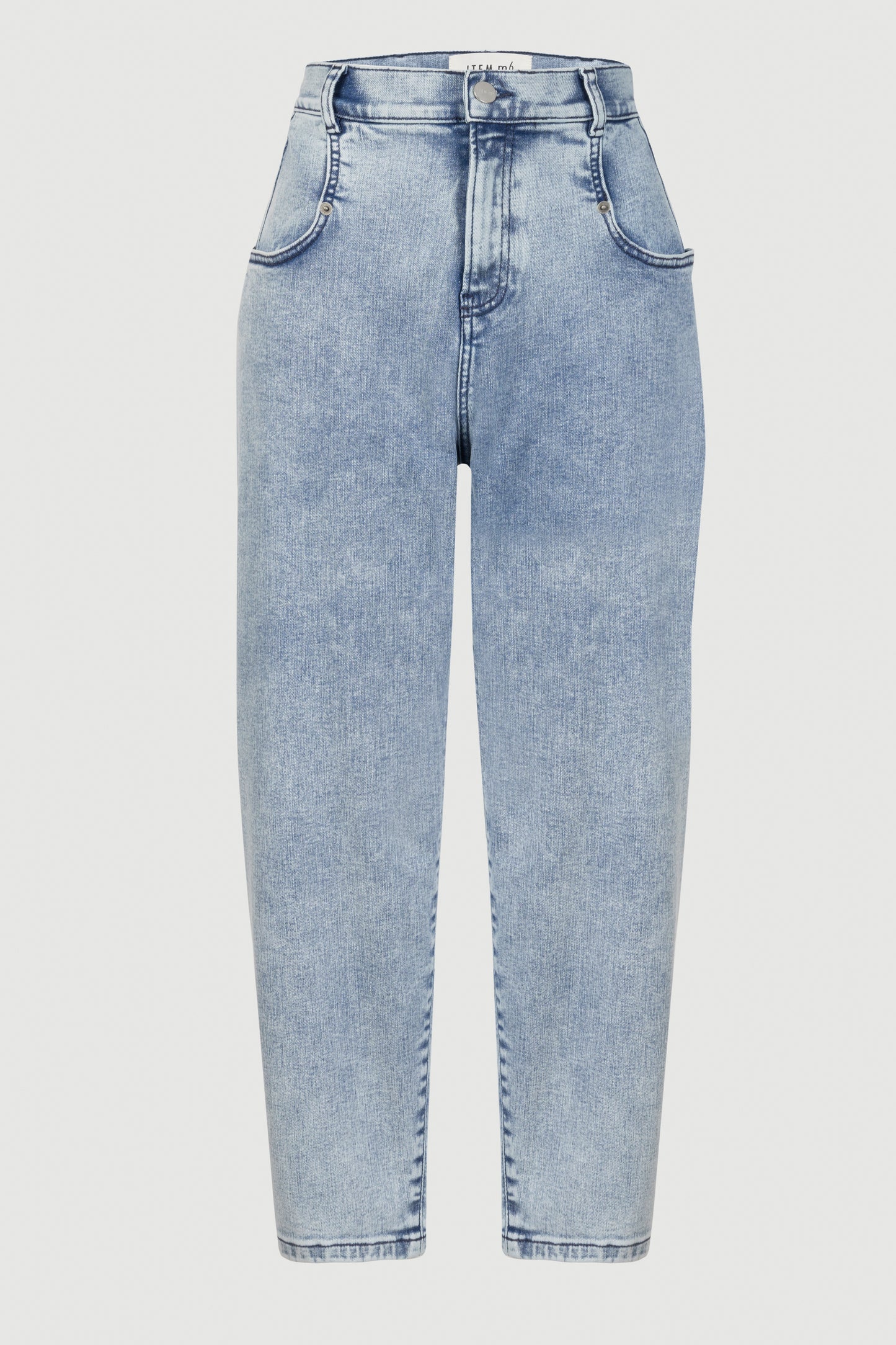 Relaxed Denim High Rise Pants