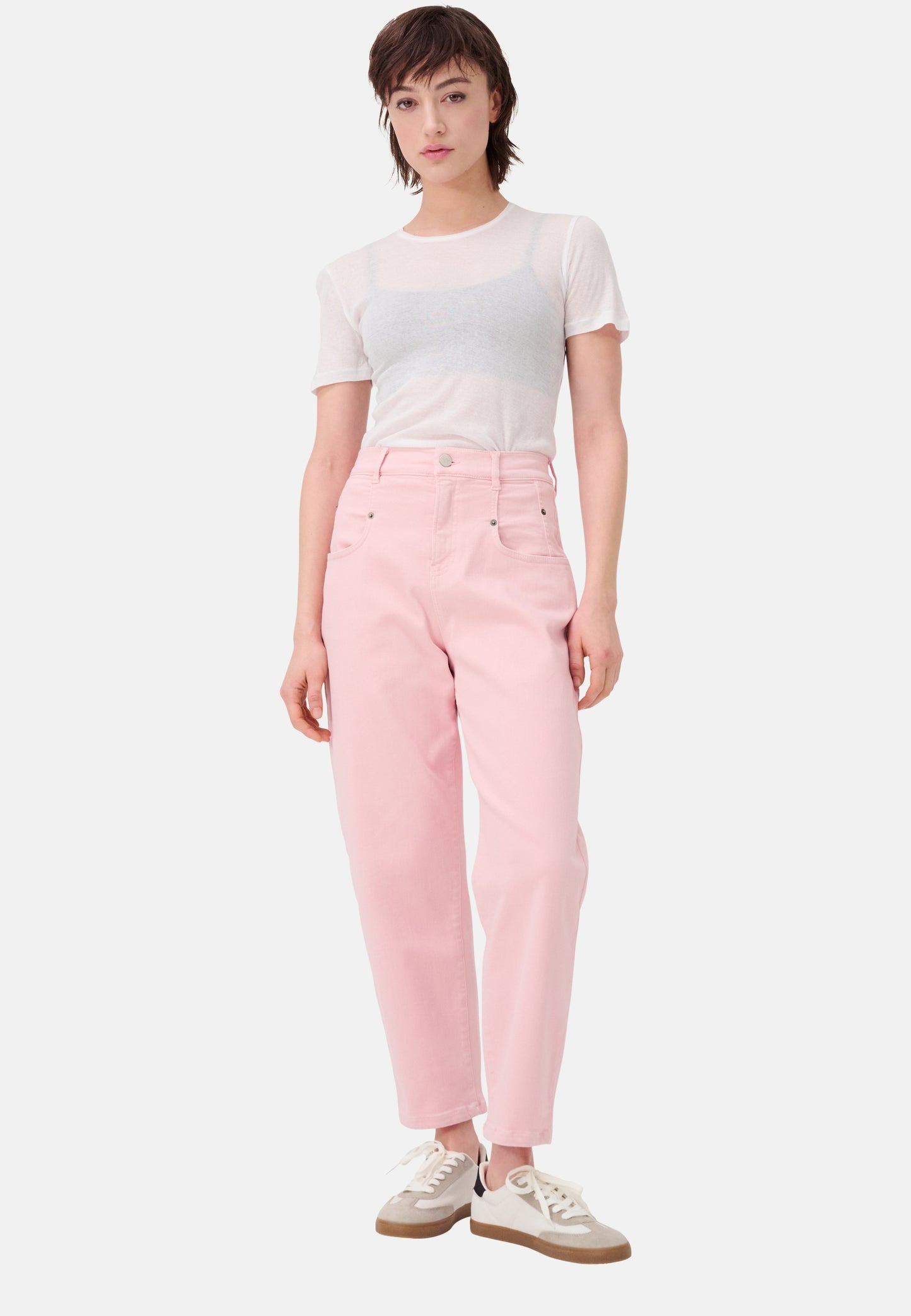 Relaxed Denim High Rise Pants