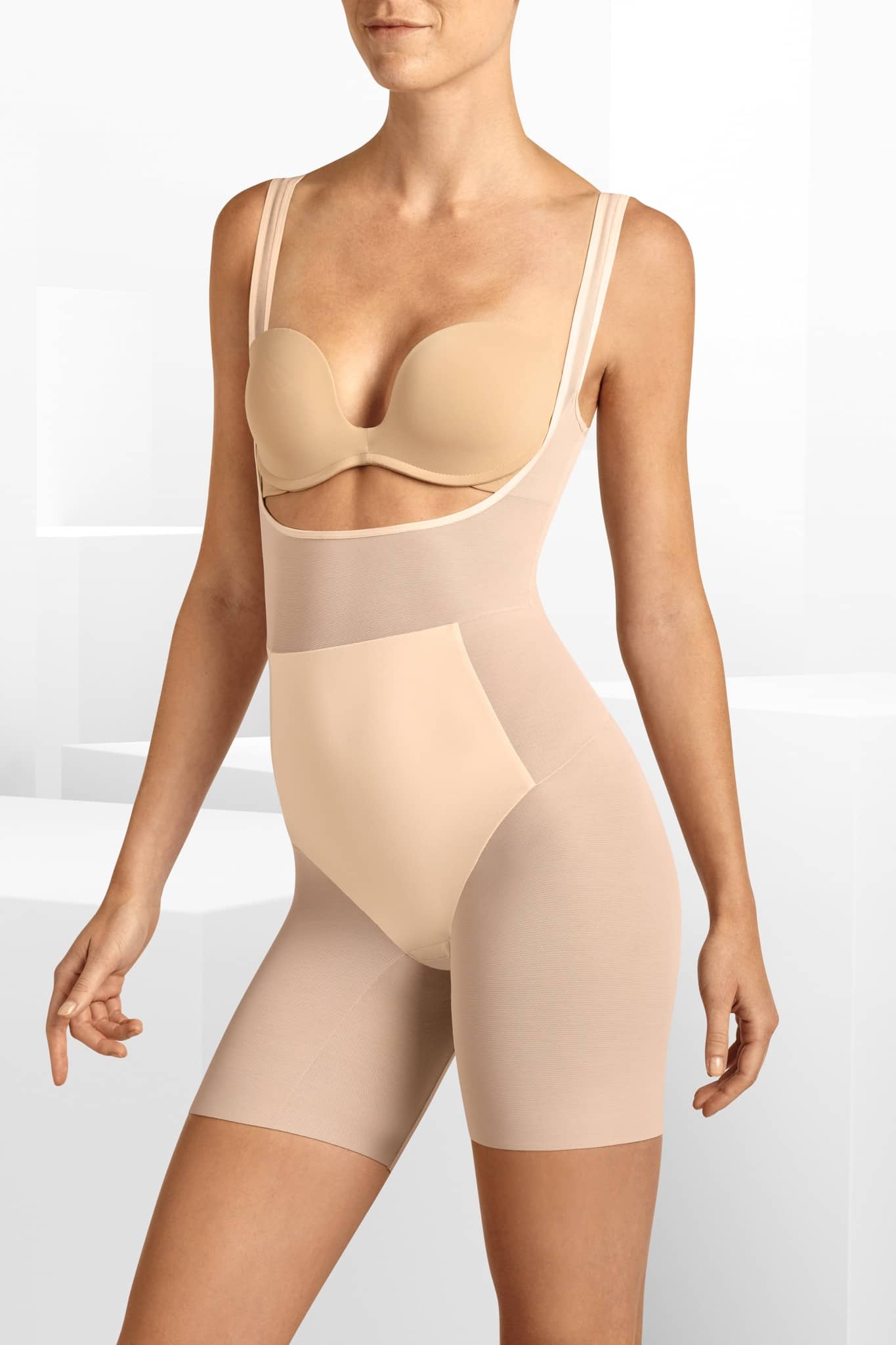 ITEM m6 Small‚0-4 / Apricot Open Bust Shapewear Bodysuit