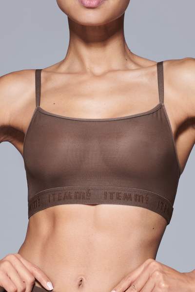 ITEM m6 S‚0-4 / Cacao All Mesh Bralette