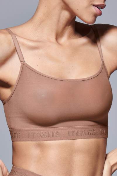 ITEM m6 S‚0-4 / Milk Chocolate All Mesh Bralette