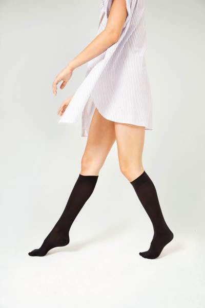 ITEM m6 Small / Black Opaque Compression Knee High Socks