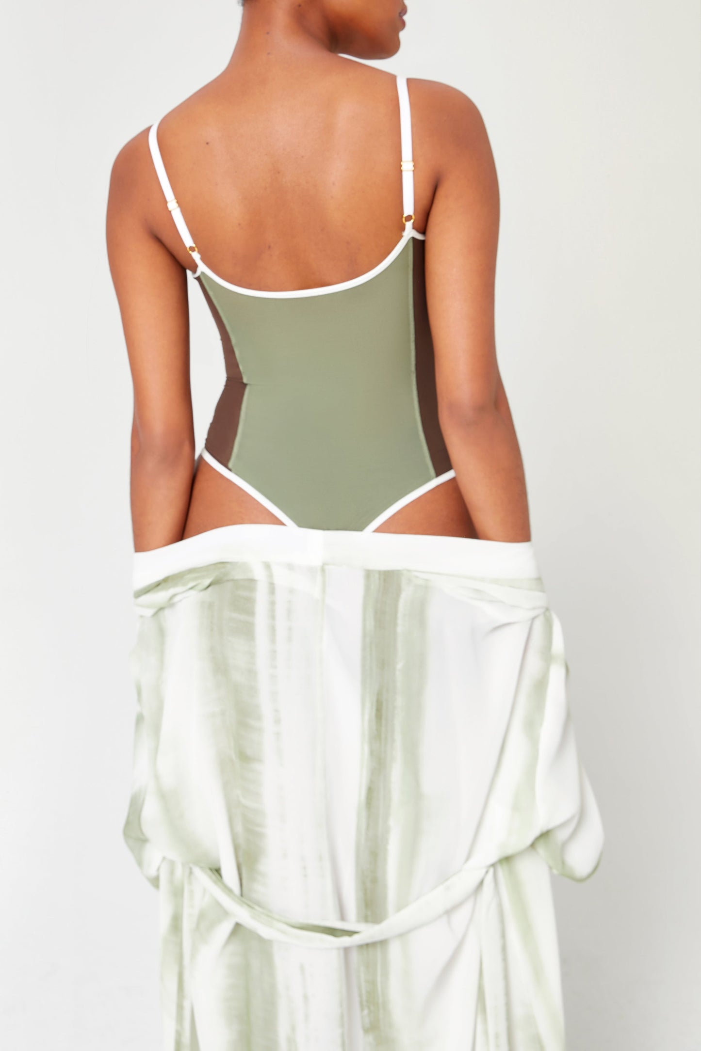 ITEM m6 All Mesh Shape Thong Bodysuit