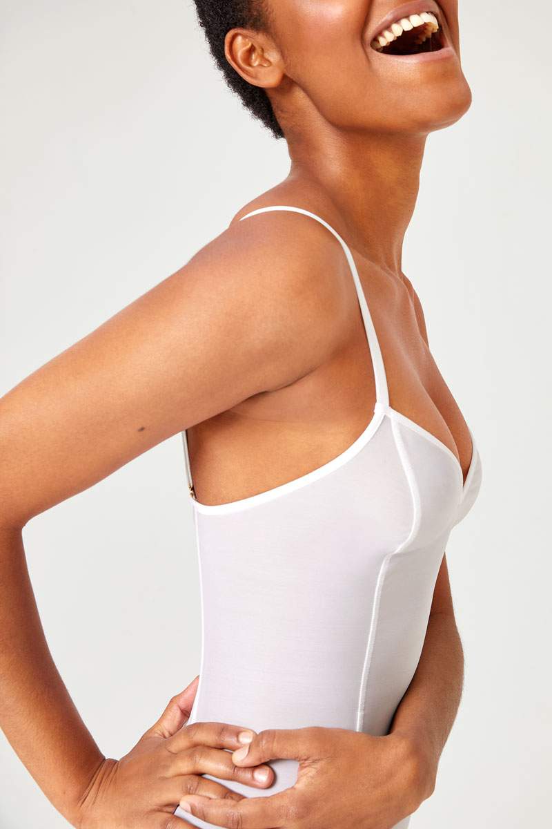 All Mesh Shaping Slip Dress