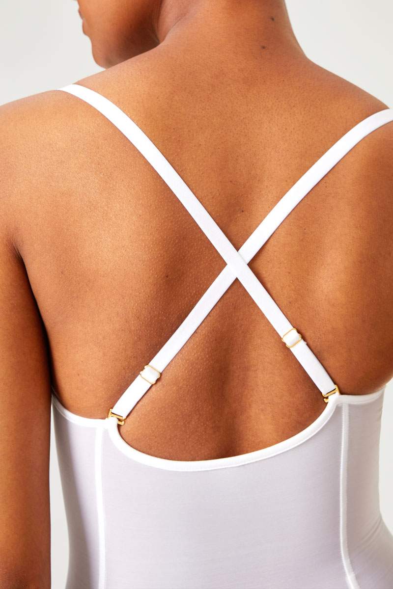 All Mesh Shaping Slip Dress